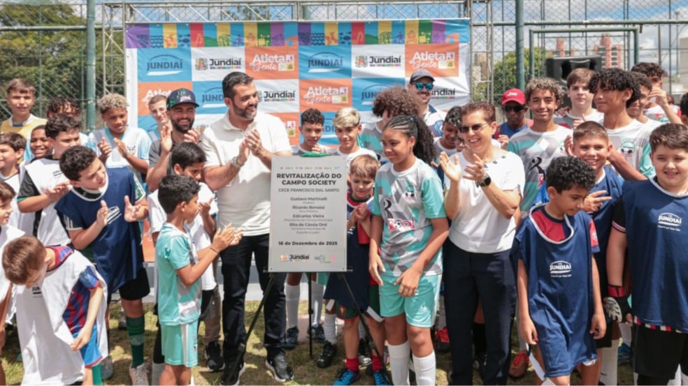 Jundiaí conclui obras no único campo society público da cidade Jundiaí conclui obras no único campo society público da cidade