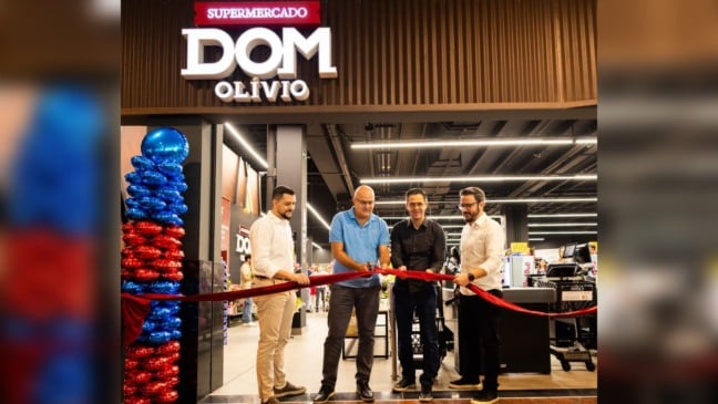 Corte da fita marca a inauguração da nova unidade do Supermercado Dom Olívio no JundiaíShopping