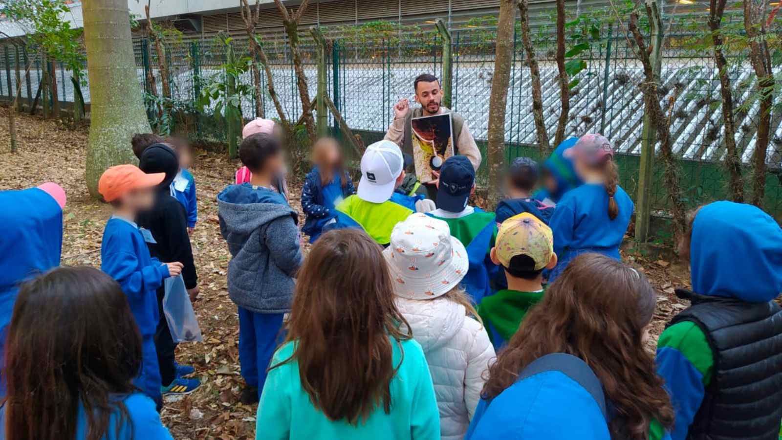 Oficina infantil no Jardim Botânico de Jundiaí