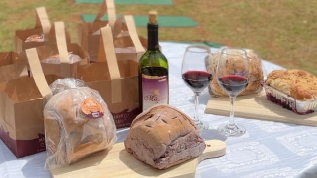 pão de uva do Maziero Pães