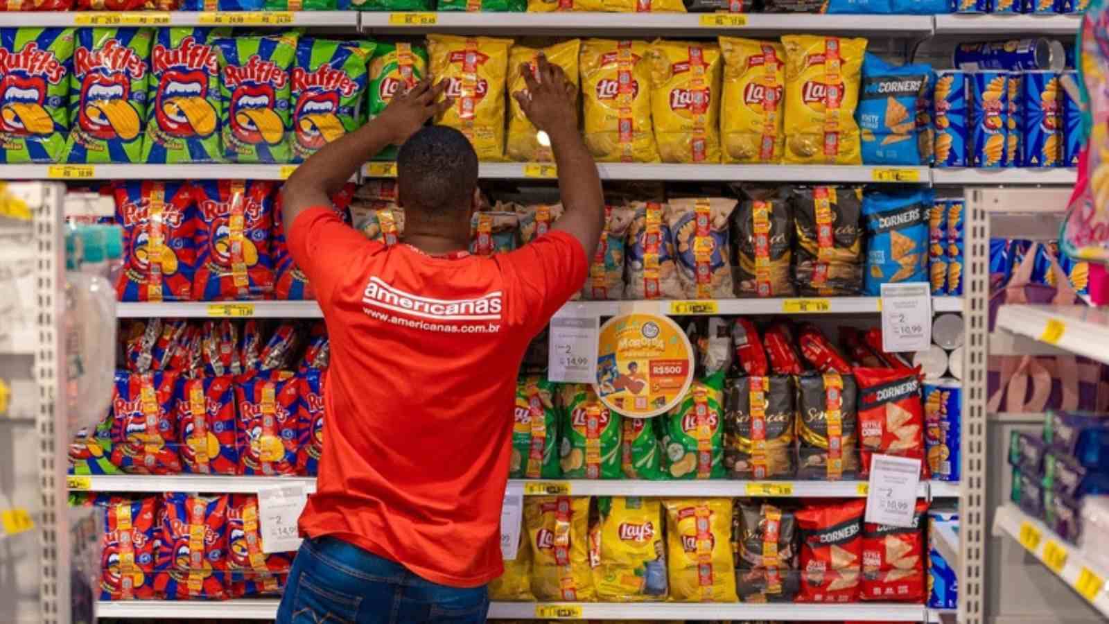 Fachada de uma loja Americanas